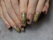 ユイリー(Yuily)/チェックネイル/ハートネイル