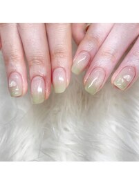 mint green × heart♪