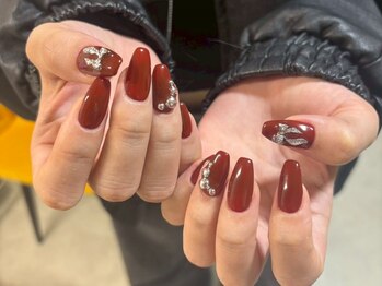 シオネイルサロン 下北沢2号店(sio.nailsalon)の写真/【当日限定★ワンカラーorラメグラ¥6000→¥4980】シンプルだけど気分が上がる!つい見惚れてしまう指先に♪