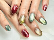 パダアット ヴァラネイル 天神南店(PADA at VALLANAIL)/クリスマスネイル/大人キュート