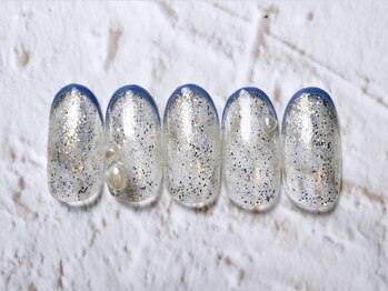 ごく細いフレンチ(ラメベース)