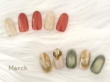 ナイスデイ(Niceday!)/ネイリスト佐藤　３月デザイン