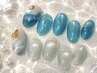 人気No,1【ウォーターネイルケア付き】色替えOK!定額デザイン/¥11000→¥9900
