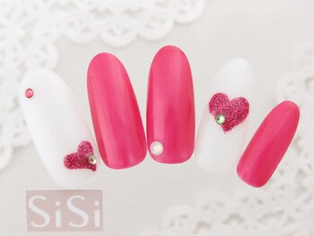 シシ(SiSi)/バレンタインネイル★ハート★