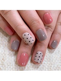 シンプルジェルネイル&本格ケア