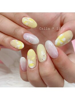 カラーリリー 恵比寿(Calla lily)/お花ネイル