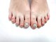 エリマネイル(Elima nail)の写真/【フット/親指アートコース ¥5,800】普段ハンドネイルが出来ない方にも☆ふと見える足先も可愛くお洒落に♪