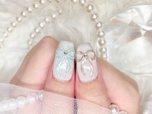 エミラボーテ 天王寺(Emi la beaute)/ぷっくりリボンネイル