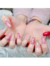 リンクネイル(Link nail)/ツィード×キルティング