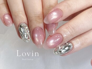 ラヴィン 生駒店(Lovin)/マグ埋め尽くしビジューネイル
