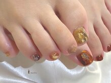 アイネイルズ 渋谷店(I nails)/秋色ニュアンスフット¥9480 &nbsp;