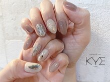 キーバイマグ(KYE by Mag)/砂ジェル×シェルネイル