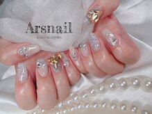 アルスネイル(Ars nail)/きらきらホワイトネイル