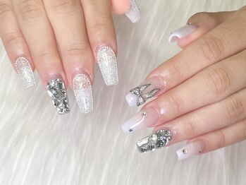 エムネイル(M-Nail)/★ホワイト×ワンホンネイル★