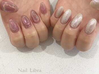 ネイルリブラ(Nail Libra)/アシンメトリーネイル
