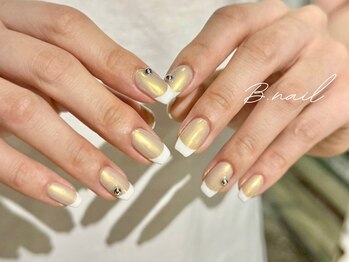 ビーネイル 名古屋志賀本通(B.nail)/バイカラーフレンチ/ニュアンス