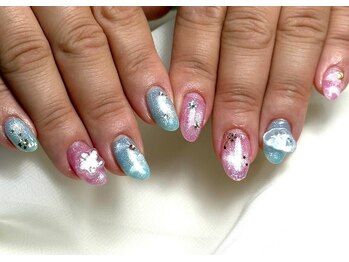 パダアット ヴァラネイル 天神南店(PADA at VALLANAIL)/キキララネイル/ぷっくり/透明感