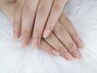【4週間以内再来】フレンチネイル(クリアベース) ¥8,500