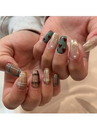 チェック×ハート