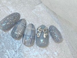ブランケットネイル/秋ネイル