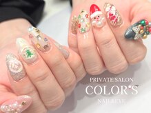 カラーズ ネイル アンド アイ(COLOR'S NAIL&EYE)/クリスマスネイル