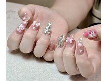 ネイルズイロハ 池袋西口駅前店(NAILS 168)/チップ長さ出し 【池袋/リボン】