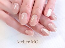 アトリエ エムシー 新富町(Atelier MC)/春色マグネットネイル