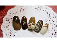 ラミエンヌ/チョコ バレンタインネイル