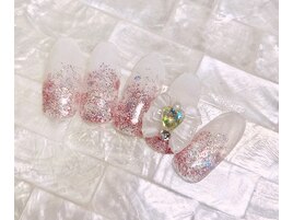ワンホンネイルホログラムハート