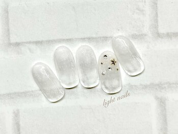 ライト ネイルズ ニシノミヤ(light nails NISHINOMIYA)/ワンポイント☆