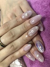 ネイルサロン パピリオ(Nail Salon papilio)/お花ホロネイル♪