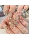 beige glitter gradation