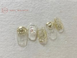 透明感クリアゴールドニュアンス