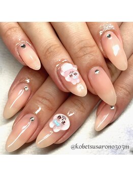 エム(M)/人気キャラのパーツネイル☆