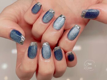 ティオン 川崎店(Tion)/オンブレフレンチ・冬ネイル