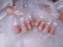 スノーネイルサロン 新宿店(Snow nail salon)/韓国カラグラリボンパール