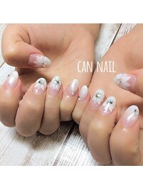 ホワイト系ネイル♪