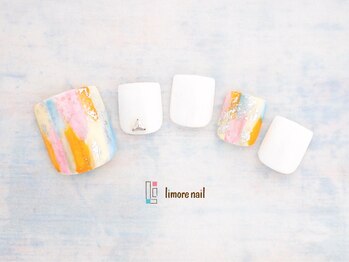 リモアネイル(limore nail)/【フット】タイダイ☆