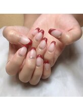 ネイルルーム オルポノ(Olupono)/マット仕上げフレンチ