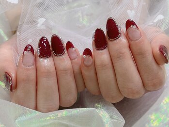 ボルドーパールdesign Pg ネイル キララ Nail Kirara のフォトギャラリー ホットペッパービューティー