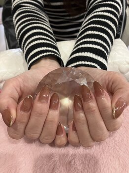 チェリーブロッサム(A CHERRY BLOSSOM)/ワンカラーに先端ゴールドラメ