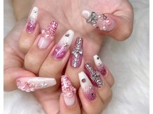 ネイルサロン ジョアアンジェ 天王寺店(joie ange)/ツイードネイル　クリスマス