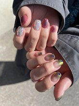 サワネイル(Sawa nail)/ミラーグラデーション