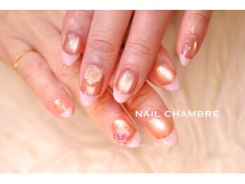 ネイル シャンブル(nail CHAMBRE)/いちごミルクフレンチ¥5680
