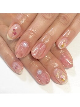 テラックス/押し花大理石風