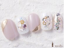 アイネイルズ 横浜WEST店(I-nails)/キラキララメミラーネイル8480円