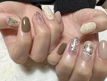 デューネイルスタジオ(dew nail studio)/クリスマスツイード