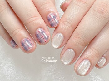 シマー(Shimmer)/ゆるゆるチェック×マグネット