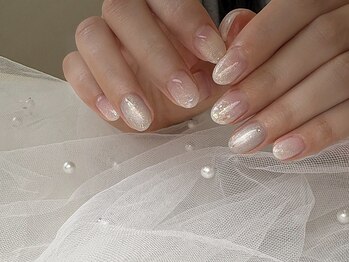 ホワイトラメグラデーション