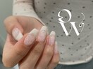 レースフレンチネイル
